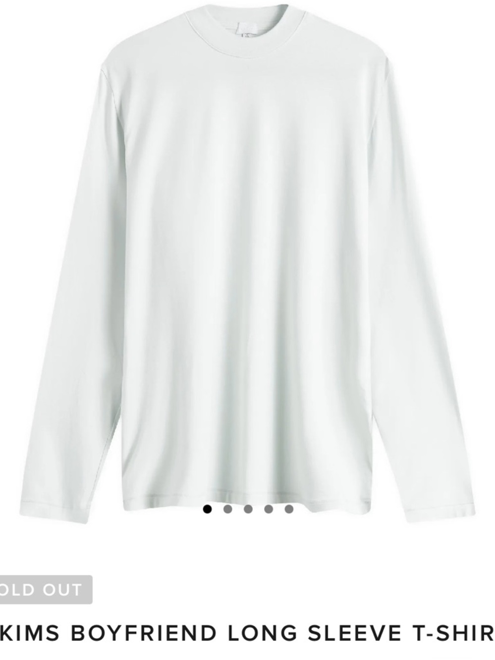 Skims Cream Crewneck Tshirt with Hang Tag.   Tag says marble   NWT